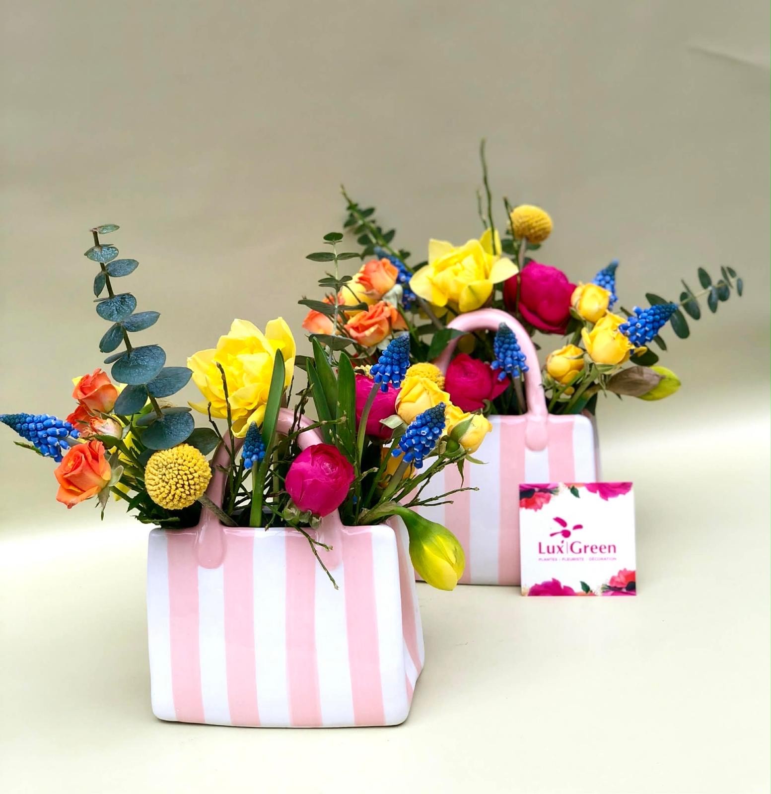 Composition Cabas fleuri